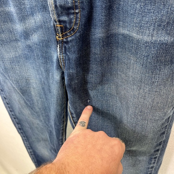 Levi’s 501 Vintage Fly Button Jeans Mens 28/32 100% Cotton Denim Blue Pants 1836 - Picture 8 of 11